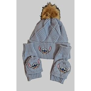 Teen/ Adult Stitch Disney Bioworld Hat And Gloves - 14 and over